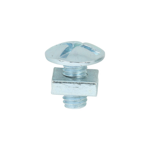 Roofing Bolt & SQ Nut - BZP, M6 x 12mm (Box of 200)