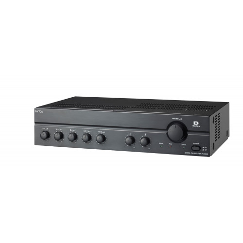 TOA 240W Digital Mixer Amplifier, 5-Zone, 6 Input, 100V Line / 4 O