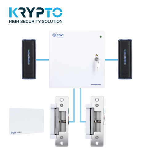 CDVI, A22K encrypted access control kit with strike locking