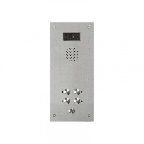 Bell System 4 Button Vandal Resistant Flush Video Panel