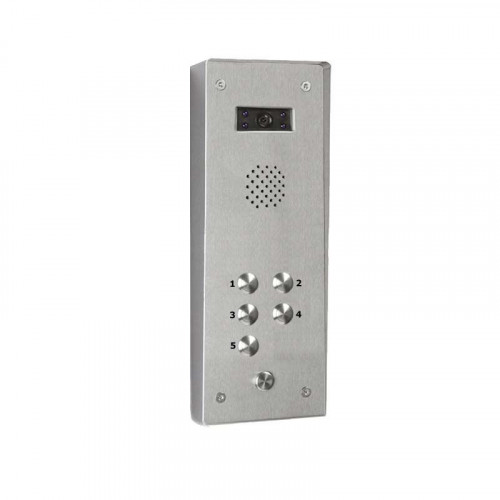 Bell System 5 Button Vandal Resistant Flush Video Panel