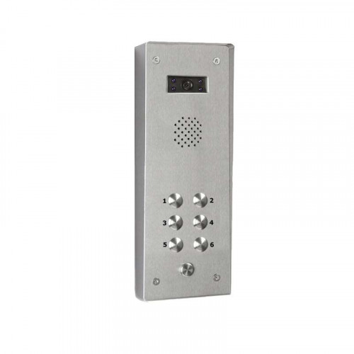 Bell System 6 Button Vandal Resistant Surface Video Panel