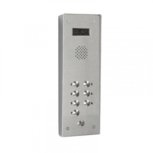 Bell System 7 Button Vandal Resistant Surface Video Panel
