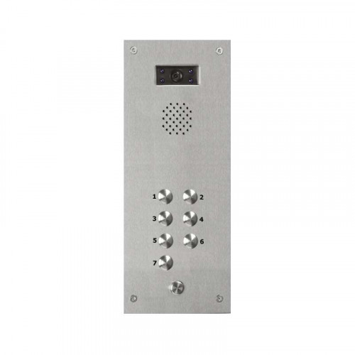 Bell System 7 Button Vandal Resistant Flush Video Panel