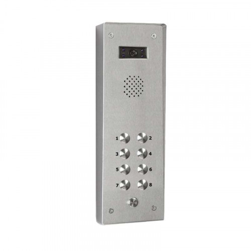 Bell System 8 Button Vandal Resistant Surface Video Panel