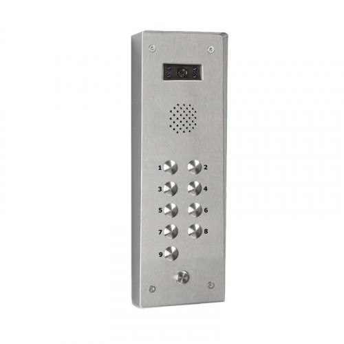 Bell System 9 Button Vandal Resistant Surface Video Panel