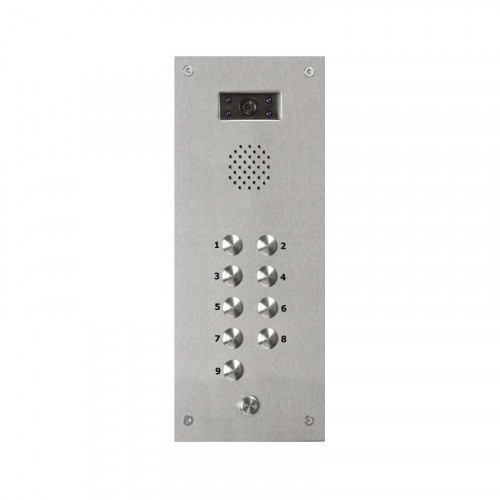 Bell System 9 Button Vandal Resistant Flush Video Panel