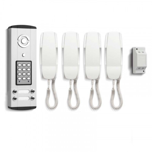 Bell System 4 Button Bellini Surface Audio Entry Kit with Keypad