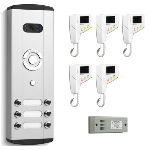Bell System 5 Button Bellini Surface Video Entry Kit