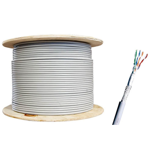 CAT6 F/UTP LSZH Networking Cable, Pure Copper, Purple, 305m