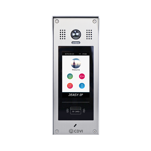 CDVI 2EASY IP touchscreen video door station, surface mount