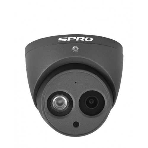 SPRO 2MP 4 in 1 Turret Camera, 2.8mm, 30m IR, Built-in Mic, IP67, Grey