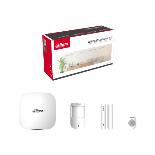 Dahua 4G Alarm Kit with 4G Model Hub, PIR, Magnetic Contact, Keyfob