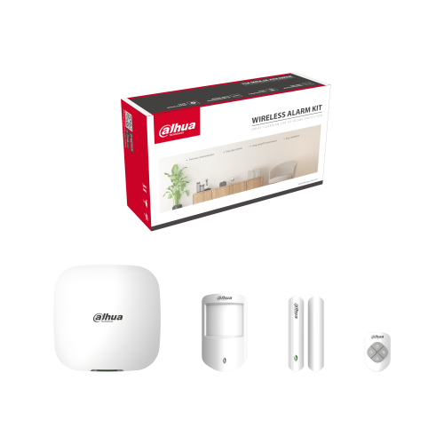 Dahua Wi-Fi Alarm Kit with Wi-Fi Model Hub, PIR, Magnetic Contact, Keyfob