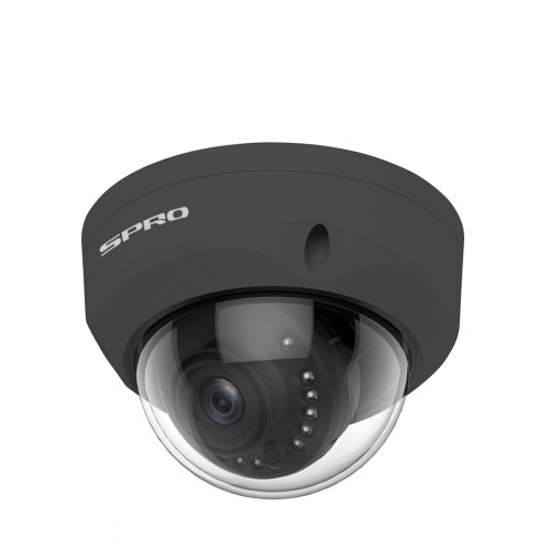 SPRO 4MP Dome Camera, 2.8mm, WDR-ICR, 30m IR, IP66, Grey