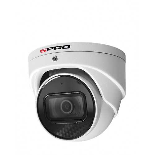 SPRO 4MP Turret Camera, Motorised Lens 2.7-13.5mm, AI WDR, IP67, White