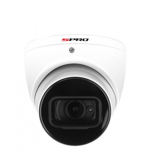 SPRO 5MP Turret Camera, 2.8mm, Built-in Mic, 30m IR, IP67, POE, White