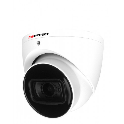 SPRO 8MP Turret Camera, 2.8mm, Built in MIC, 30m IR, IP67, POE, White