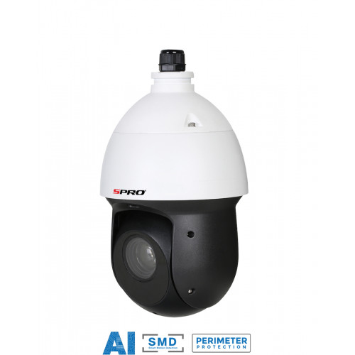 SPRO 4MP IP PTZ Camera, 25X Zoom,  4.8-120mm, AI Pro, Starlight, SMD Plus, 100m IR, IP67