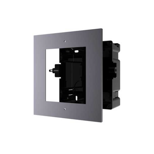 Hikvision 2 way flush mounting bracket for modular door station, Stainless Steel
