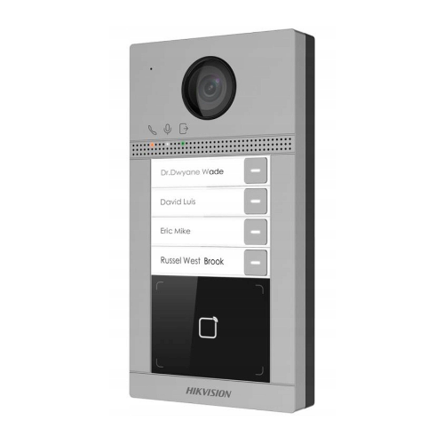 Hikvision video intercom villa door station, 4 Buttons, Prox Reader Surface or Flush