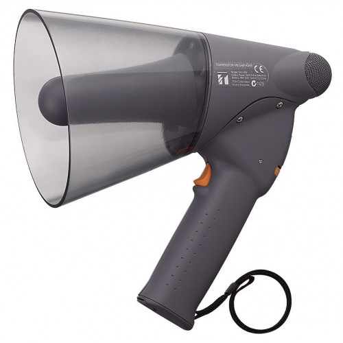 TOA 6W Handheld Megaphone, Range 250m, Grey,IPX5