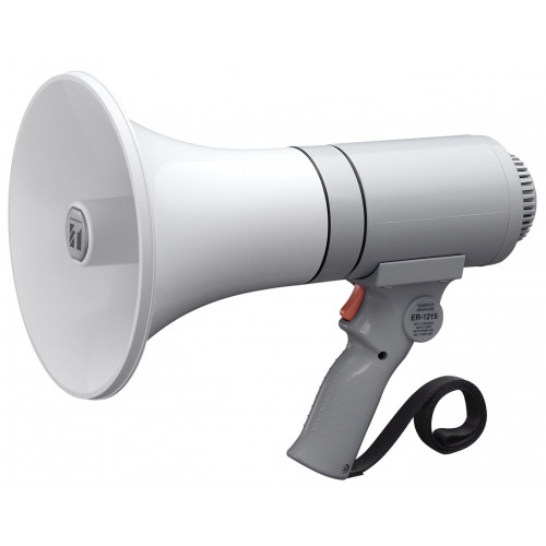 TOA 15W Handheld Megaphone, Range 315m, Grey