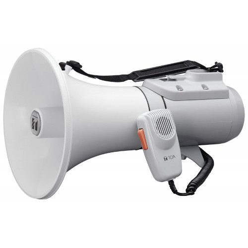 TOA 15W Shoulder Megaphone, Range 400m, Grey