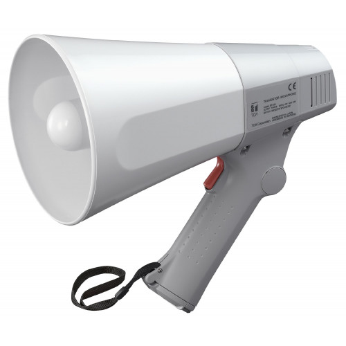 TOA 6W Handheld Megaphone, Range 250m, Grey