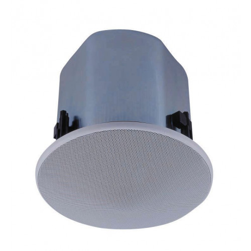 TOA 30W Wide Dispersion Ceiling Speaker, 2-Way with Back Can, 100V Line / 8 O