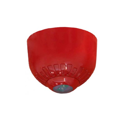 FireCell C-3-15 Ceiling VAD (head only), Red - rqs base
