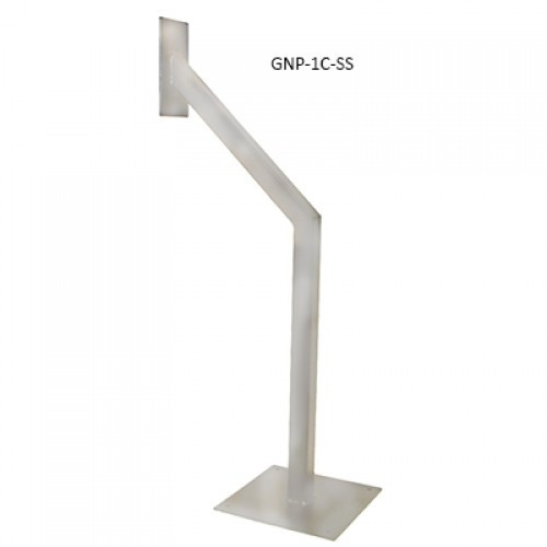 CDVI Car height goose neck post, stainless steel