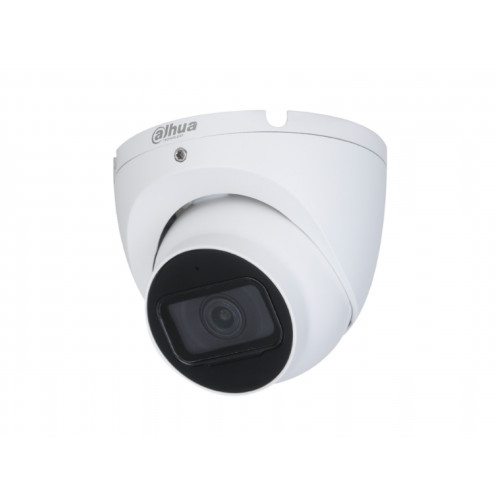 Dahua 8MP IP Turret Camera, 2.8mm, IR 30m, IP67, POE, Built-in Mic (White)