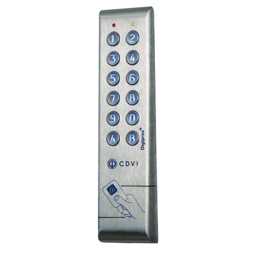 CDVI Combined proximity reader & keypad, stainless steel