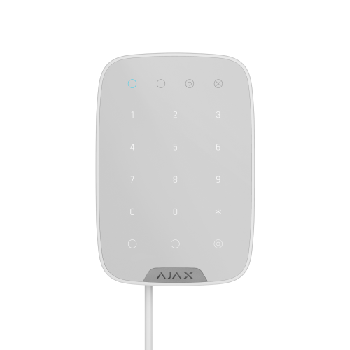 Ajax Keypad Fibra Wired Touch Keypad, White