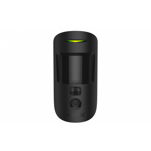 Ajax Motion Cam Wireless PIR with Visual Alarm Verification, Black