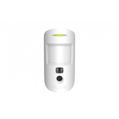 Ajax Motion Cam Wireless PIR with Visual Alarm Verification, White