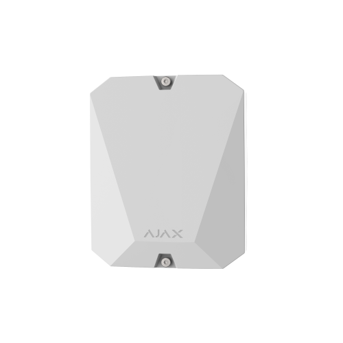 Ajax Integration module with 18 wired zones for connecting third-party detectors to Ajax, White