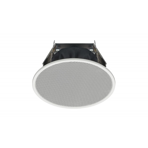 TOA 6W Ceiling Speaker,  5", Pure White, Spring Catch Mount, 100V Line