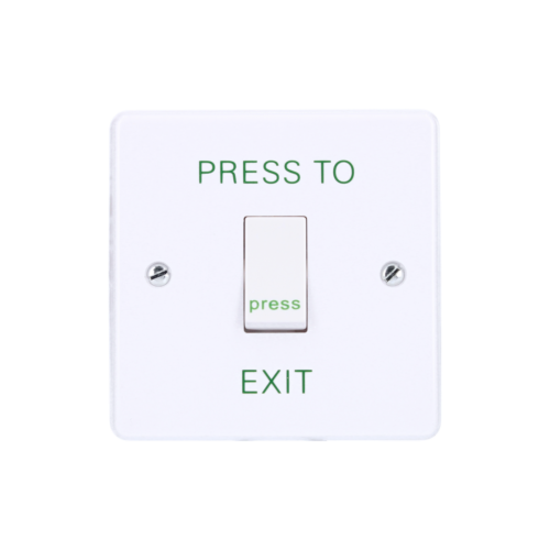 CDVI Plastic exit button, standard, flush mount