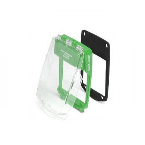 Waterproof Smart+Guard Call Point Cover for Flush Call Points, Green