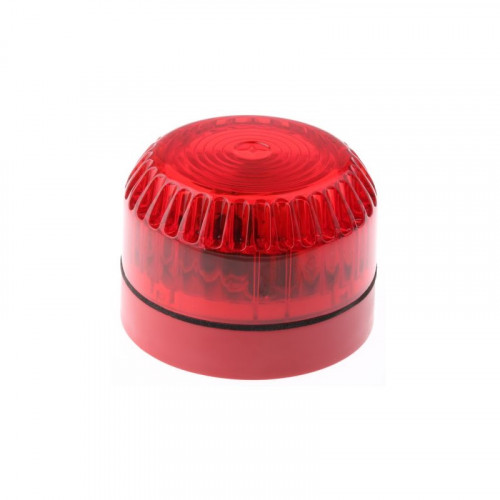 Solex 10 Xenon Beacon, Red Lens, Shallow Base