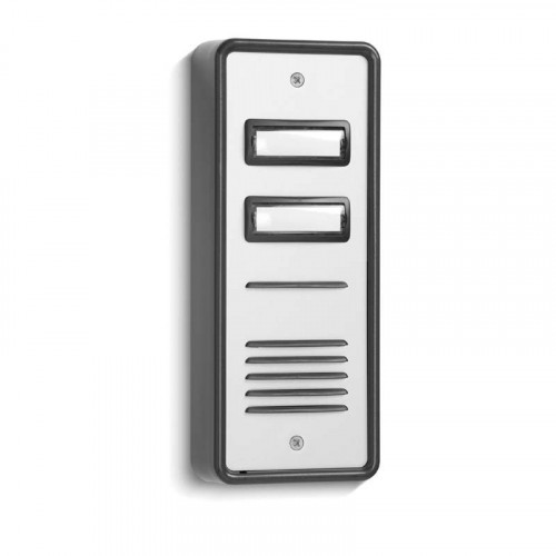 Bell System 2 Button Surface Standard Aluminium Audio Panel