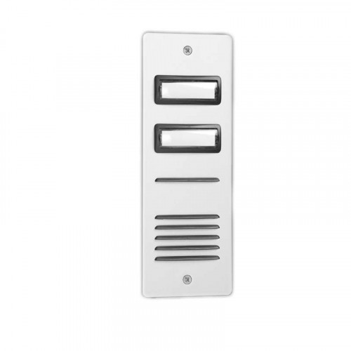 Bell System 2 Button Flush Standard Aluminium Audio Panel