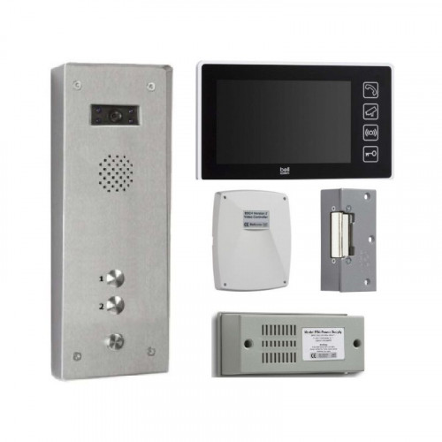 Bell System 2 Button Vandal Resistant Tabellet Surface Video Entry Kit