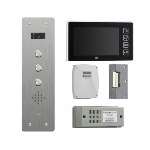 Bell System 3 Button Tabellet Surface Video Entry Kit