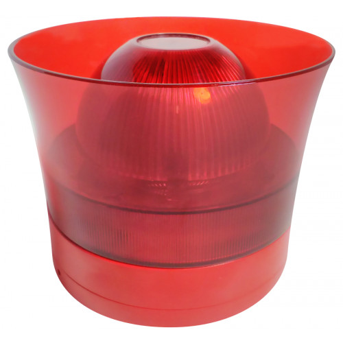 VALKYRIE Conventional Wall Mount Sounder Beacon, Red