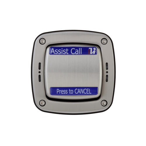 Lexicomm Assist Call Cancel Plate, Stainless Steel