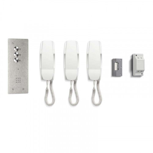 Bell System 3 Button Vandal Resistant Flush Door Entry Kit