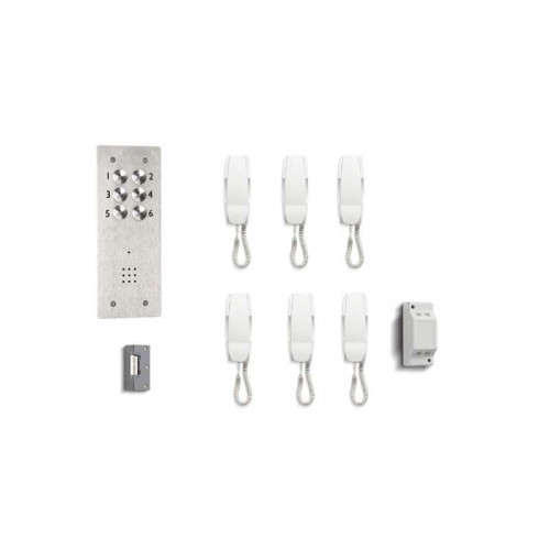 Bell System 6 Button Vandal Resistant Flush Door Entry Kit